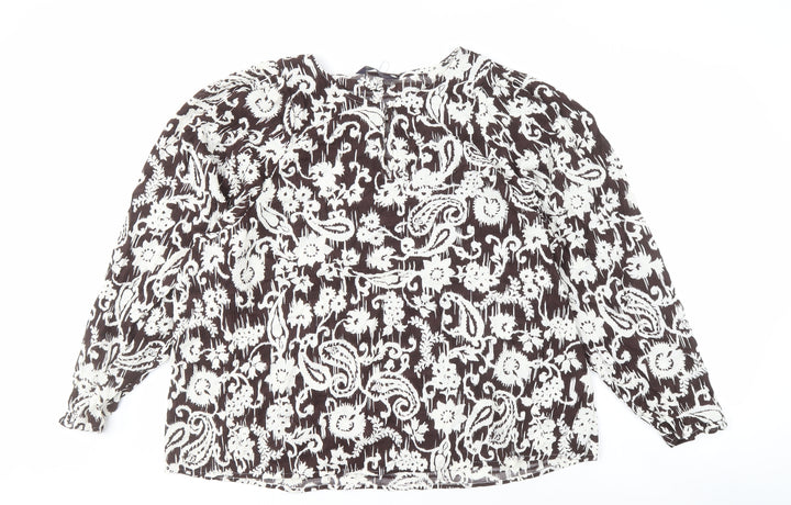 Marks and Spencer Women's Paisley Blouse, Size 20 - New