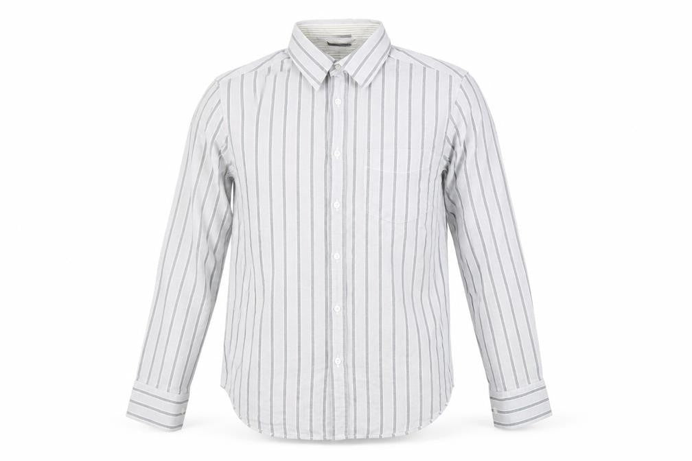 Front view of Marks & Spencer Men's Striped Button-Up Shirt S