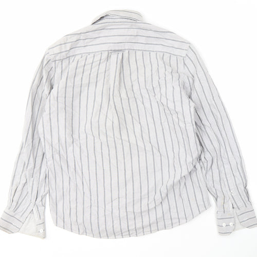 Marks and Spencer Men's Striped Button-Up Shirt S