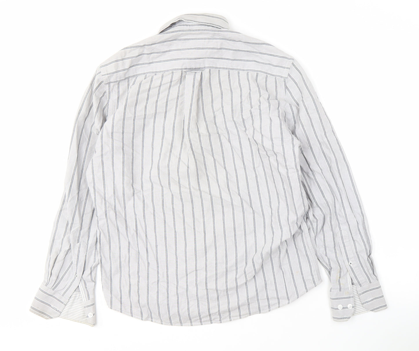 Marks and Spencer Men's Striped Button-Up Shirt S