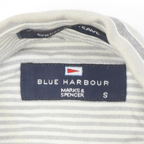 Marks and Spencer Men's Striped Button-Up Shirt S