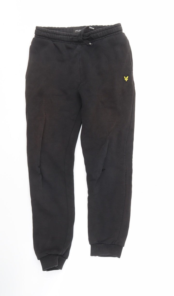 Lyle & Scott Boys Black Jogger Trousers 10-11 Years