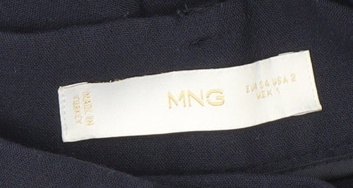 MNG Women's Blue Dress Pants Size 6 Straight Fit