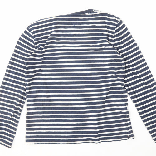 Fat Face Men's Blue Striped Long Sleeve Shirt M