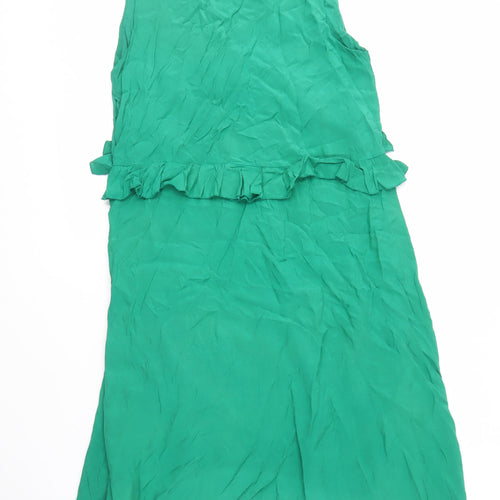 La Fée Maraboutée Women's Green Asymmetric Dress - Size 10
