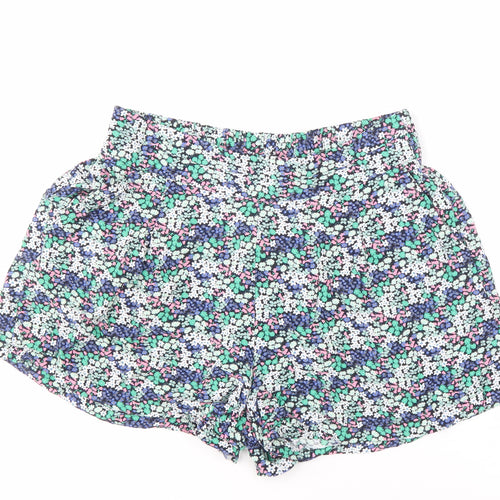 Marks and Spencer Women's Multicoloured Floral Shorts Size 12