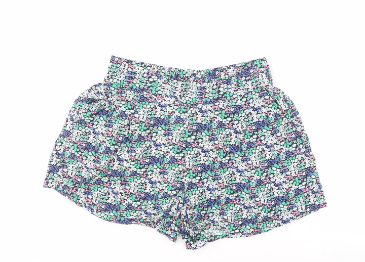 Marks and Spencer Women's Multicoloured Floral Shorts Size 12