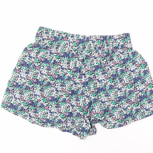 Marks and Spencer Women's Multicoloured Floral Shorts Size 12