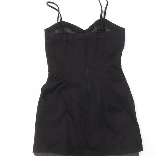 VILA Women's Black Studded Short Dress - Size S