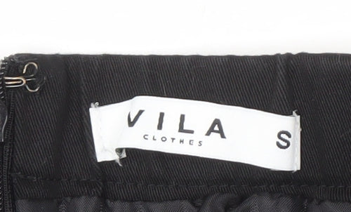 VILA Women's Black Studded Short Dress - Size S