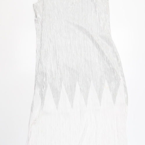 River Island Women’s Silver Slip Dress Size 10