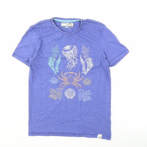 FatFace Men's Blue Graphic T-Shirt Size S