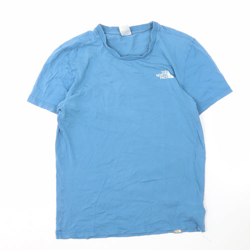 The North Face Men's Blue Cotton T-Shirt, Small