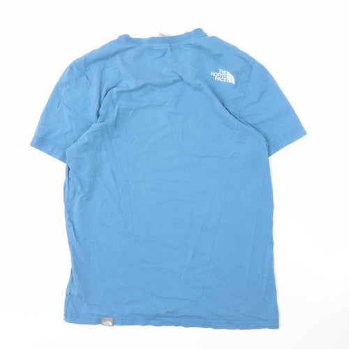 The North Face Men's Blue Cotton T-Shirt, Small
