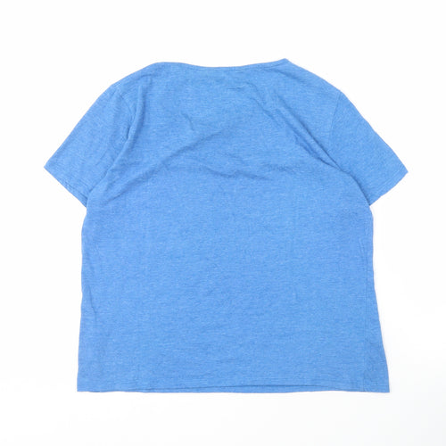 Isle Essentials Women's Blue T-Shirt, Size M, Casual