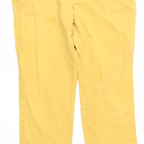 Marks and Spencer Women's Yellow Trousers Size 12