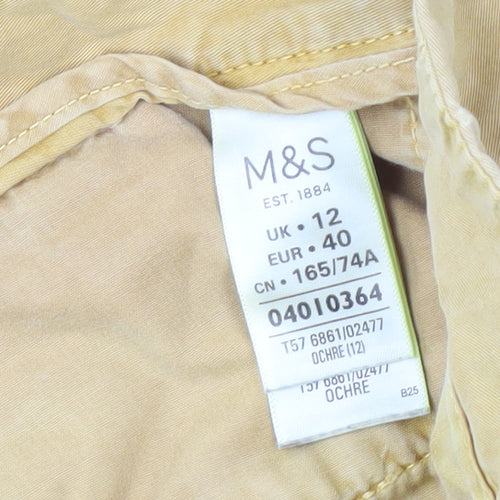Marks and Spencer Women's Yellow Trousers Size 12