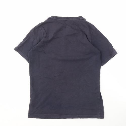 Quiksilver Black T-Shirt Unisex Size 4 Crew Neck Casual