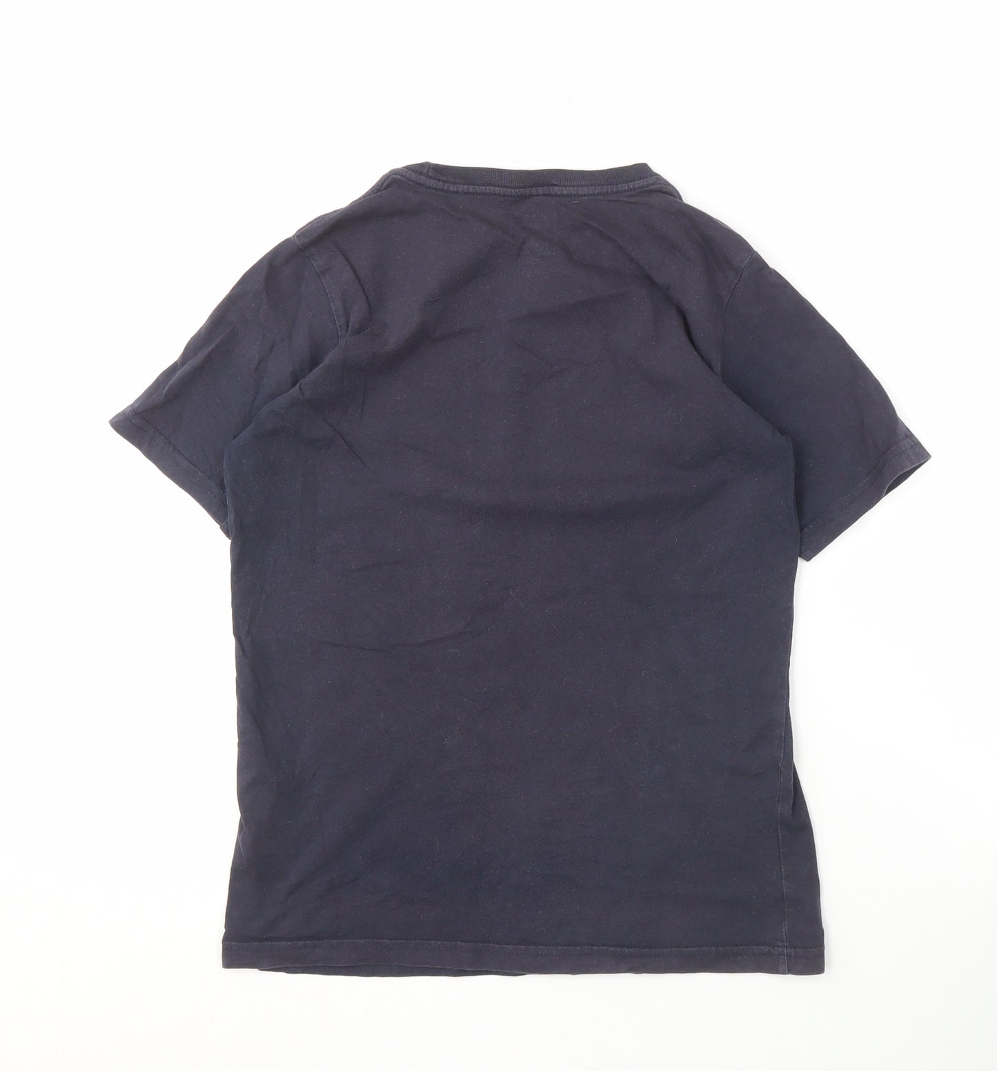Quiksilver Black T-Shirt Unisex Size 4 Crew Neck Casual