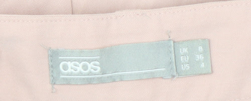 ASOS Women's Beige Wide-Leg Trousers, Size 8