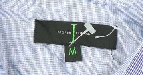 Jasper Conran Men's Blue Short-Sleeve Shirt M