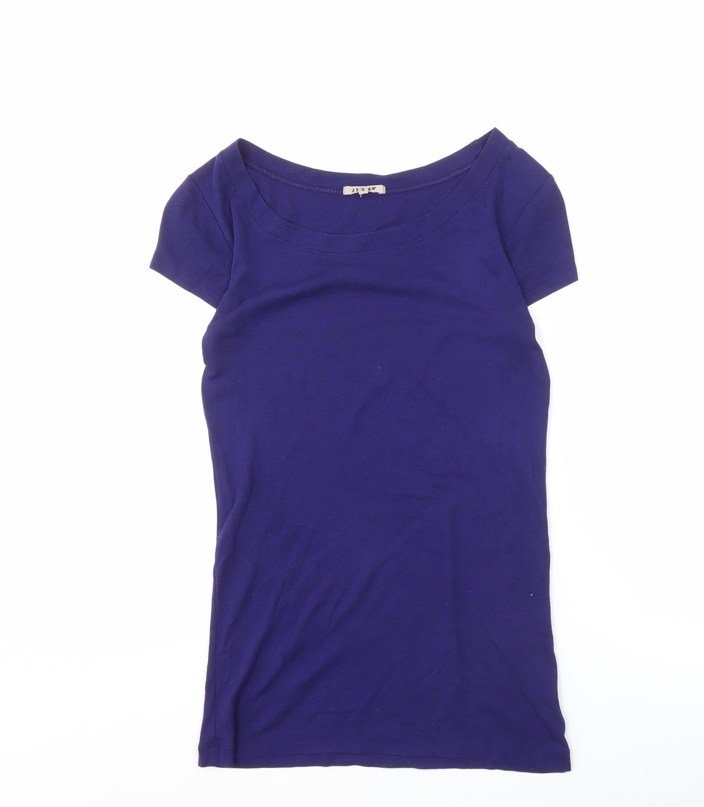 Jigsaw Women's Purple T-Shirt, Size S, Boat Neck