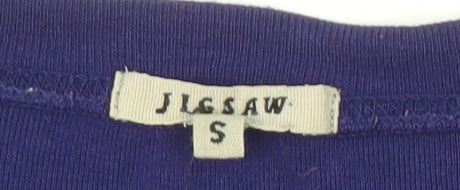 Jigsaw Women's Purple T-Shirt, Size S, Boat Neck