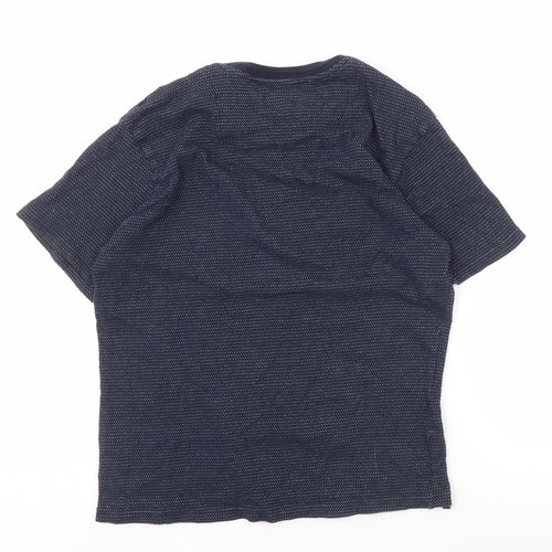 Threadbare Men's Blue Short Sleeve Knit T-Shirt L