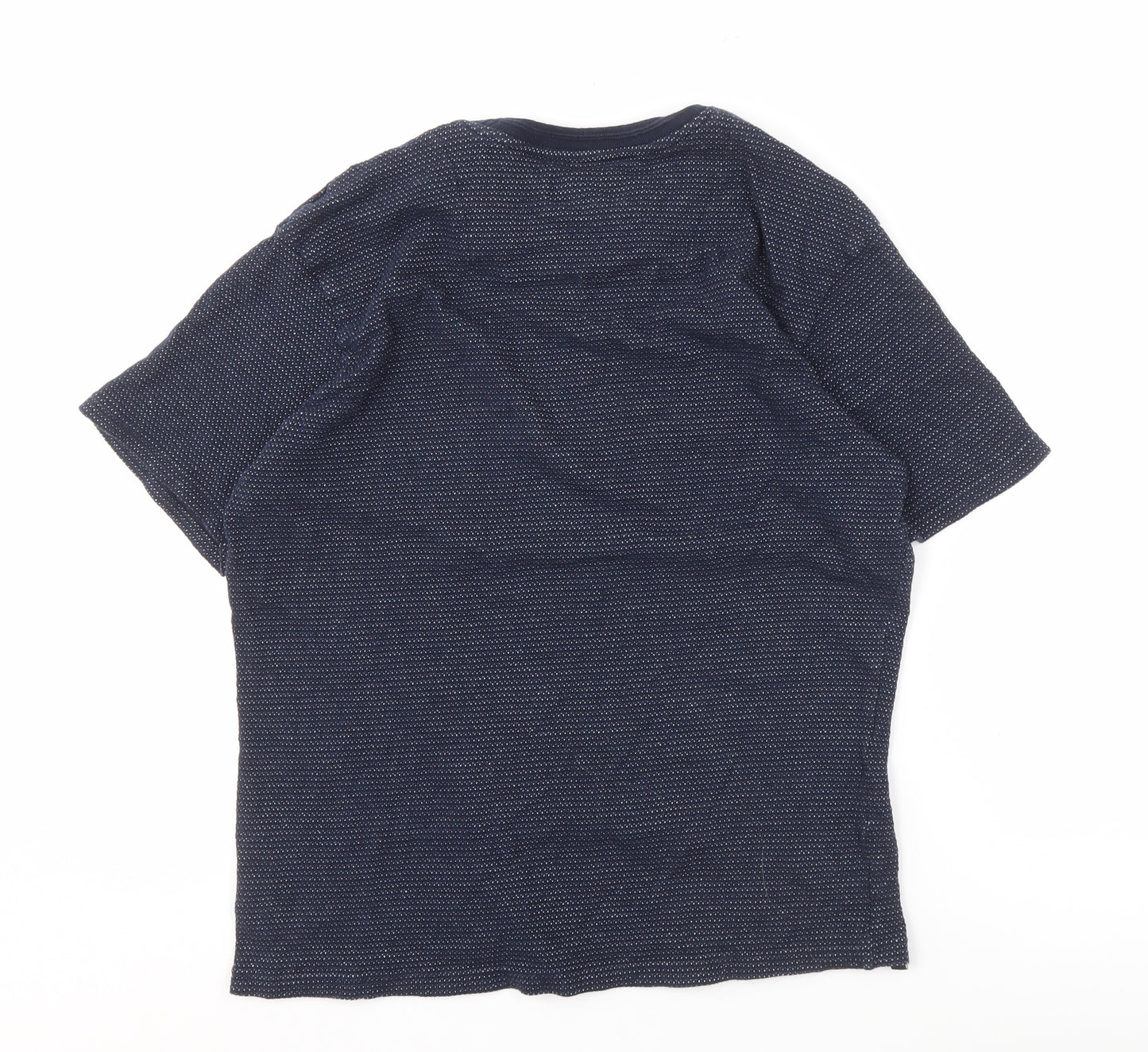 Threadbare Men's Blue Short Sleeve Knit T-Shirt L