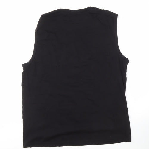 C&A Men's Black XL Sleeveless Casual Cotton Top