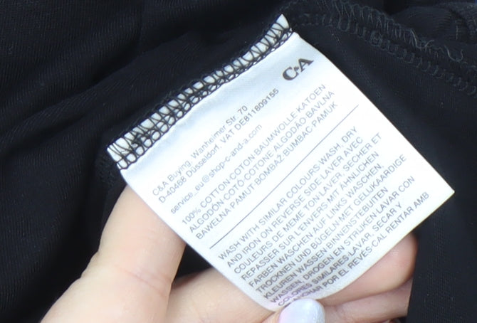 C&A Men's Black XL Sleeveless Casual Cotton Top