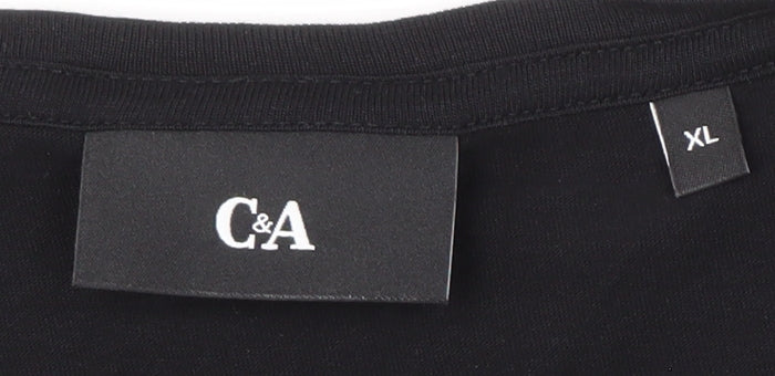 C&A Men's Black XL Sleeveless Casual Cotton Top