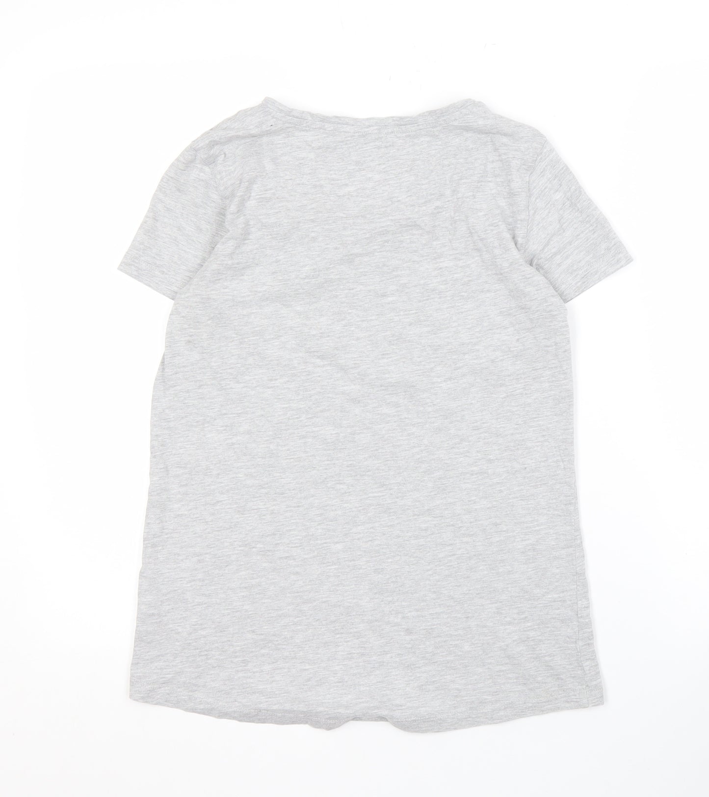 Principles Women Grey Short Sleeve T-Shirt Size 8