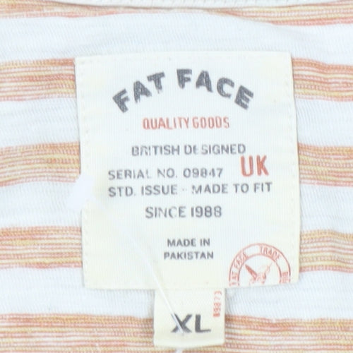 Fat Face Men's Striped T-Shirt XL Multicoloured