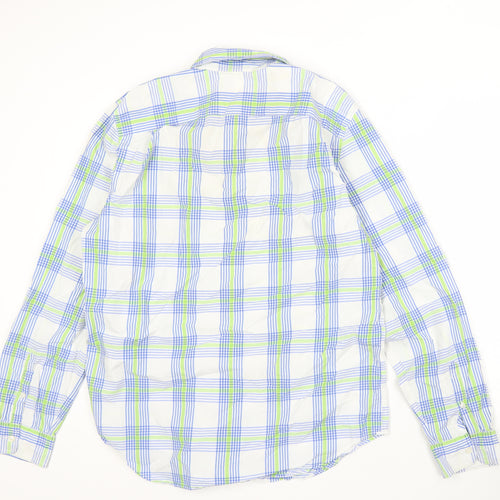 Gap Men's Multicoloured Plaid Cotton Shirt L