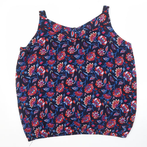 Bonmarché Women's Multicoloured Floral Tank Top, Size 20
