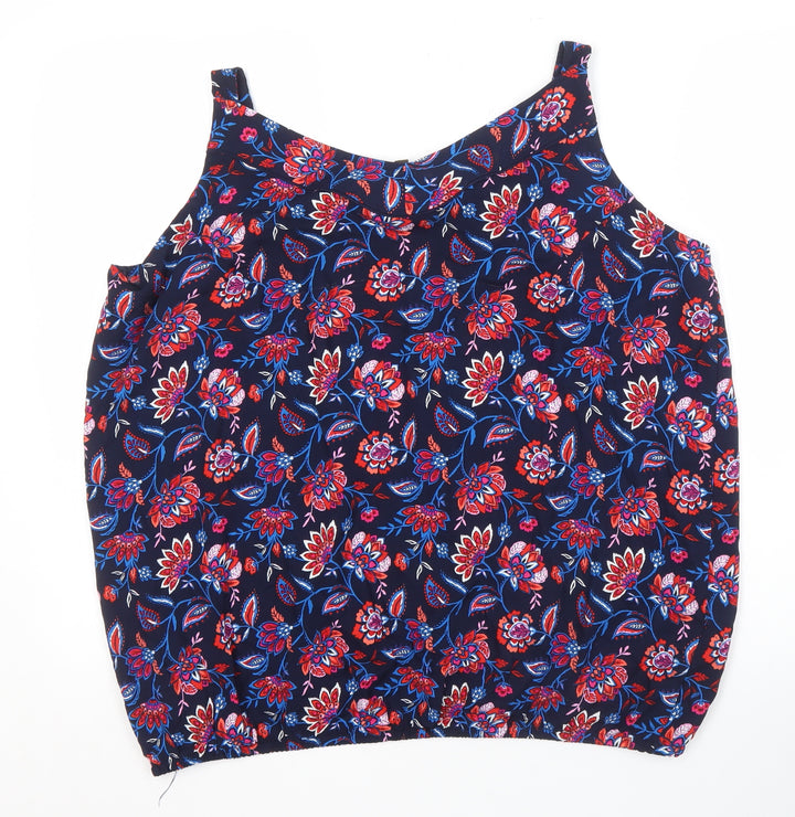 Bonmarché Women's Multicoloured Floral Tank Top, Size 20
