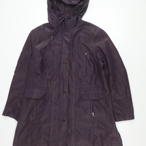 Klass Women's Purple Hooded Jacket Size 16