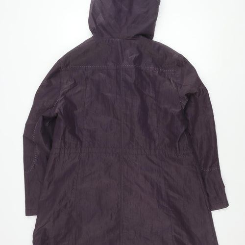 Klass Women's Purple Hooded Jacket Size 16