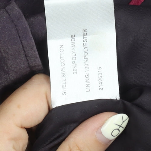Klass Women's Purple Hooded Jacket Size 16