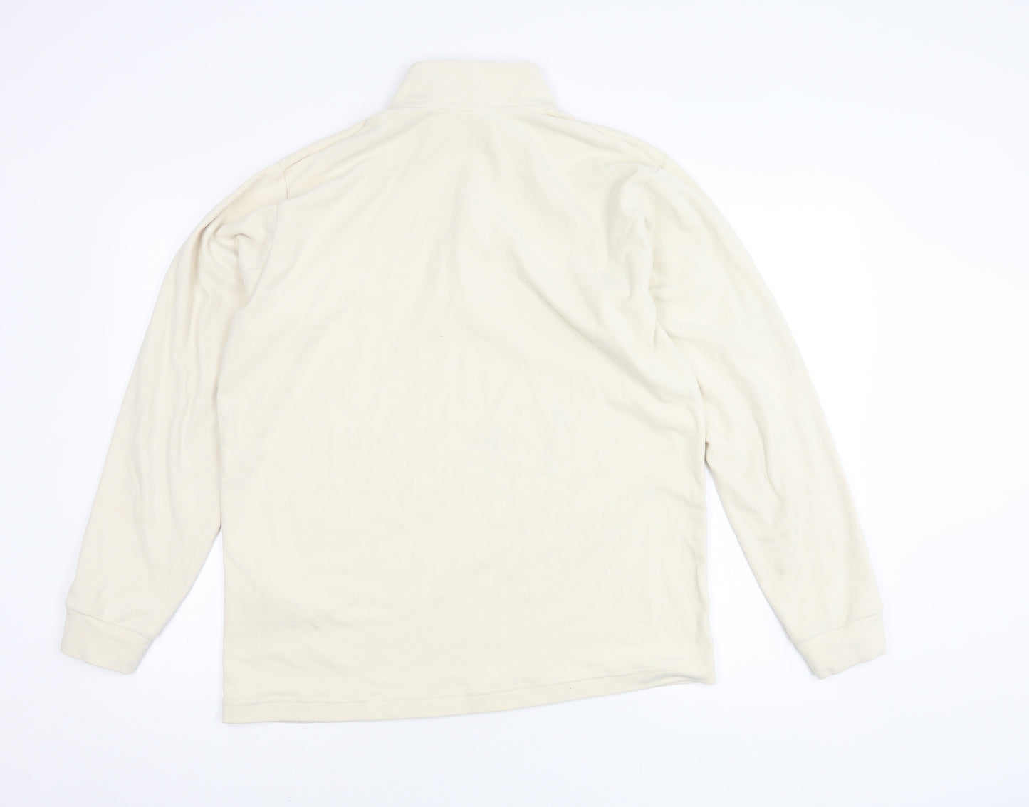 UNIQLO Ivory Zip Pullover Sweatshirt L, Winter Casual