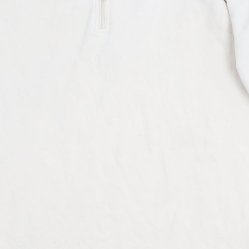 UNIQLO Ivory Zip Pullover Sweatshirt L, Winter Casual