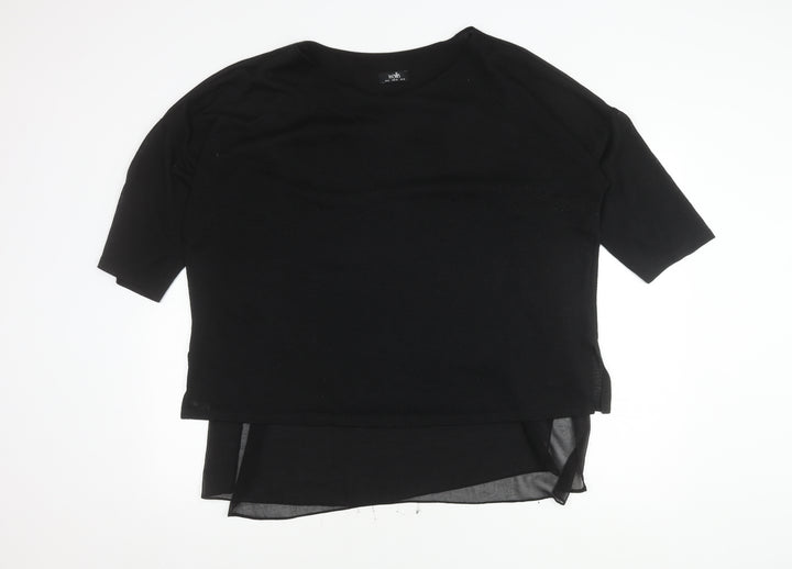 Wallis Women's Black Knit Top XL