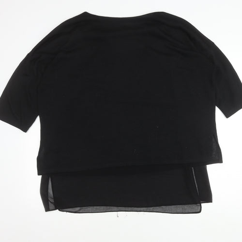 Wallis Women's Black Knit Top XL