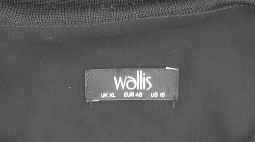Wallis Women's Black Knit Top XL