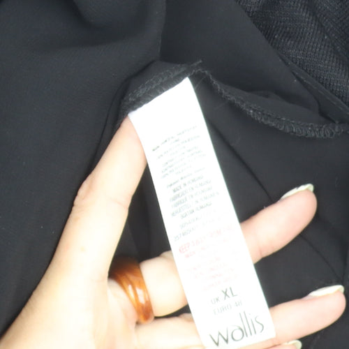 Wallis Women's Black Knit Top XL