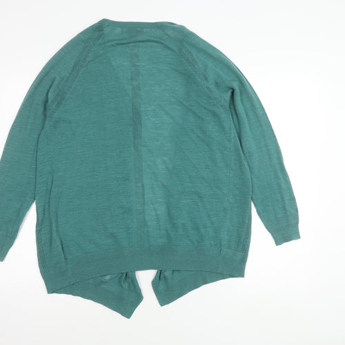 Next Women's Green Cardigan Size 16 - Open Relaxed Fit