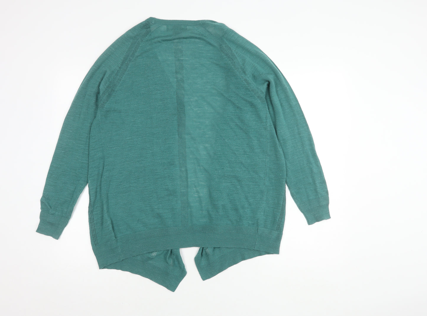 Next Women's Green Cardigan Size 16 - Open Relaxed Fit