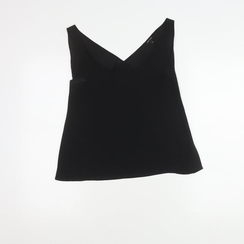 River Island Women's Black Wrap Tank Top Size 10