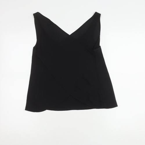 River Island Women's Black Wrap Tank Top Size 10